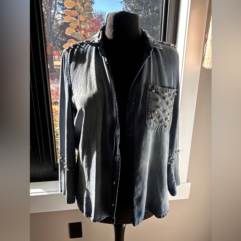 Cloth and stone denim shirt